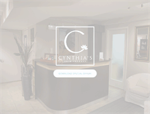 Tablet Screenshot of cynthiasskintherapy.com